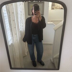 Vintage Silk Laurence Kazar Black Beaded Garment